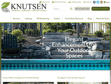 Tablet Screenshot of knutsenlandscaping.com